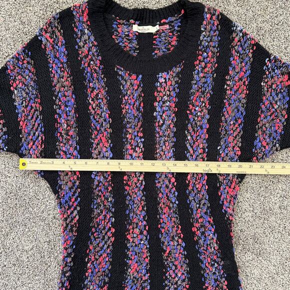 Grifflin Paris Chenille Chunky Knit Slouchy Dolman Bobble Details Sweater LARGE - Picture 6 of 6